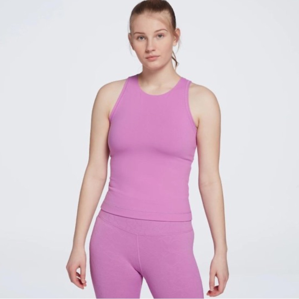 CALIA by Carrie Underwood Pink Ribbed Racerback Tank
